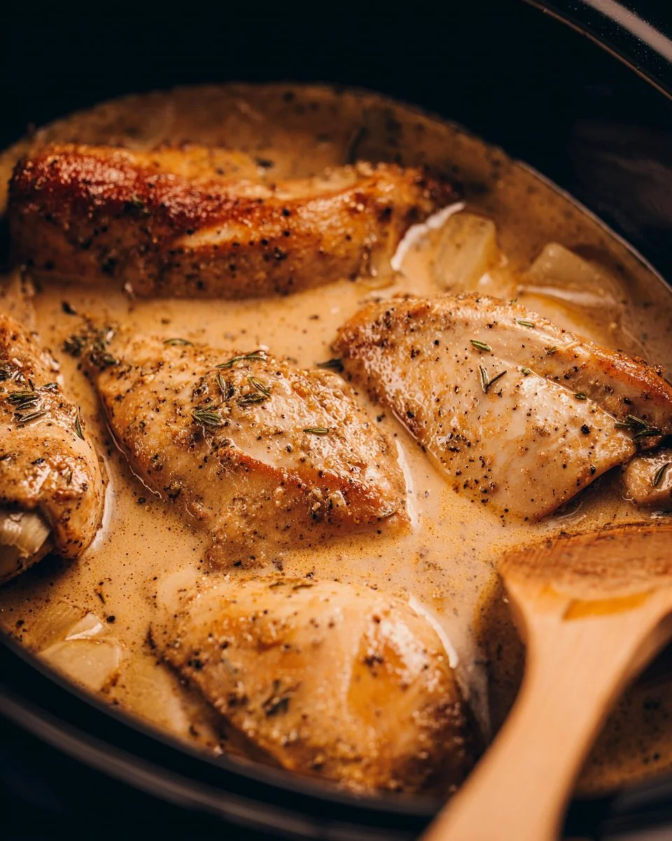 Crock Pot Garlic Parmesan Chicken