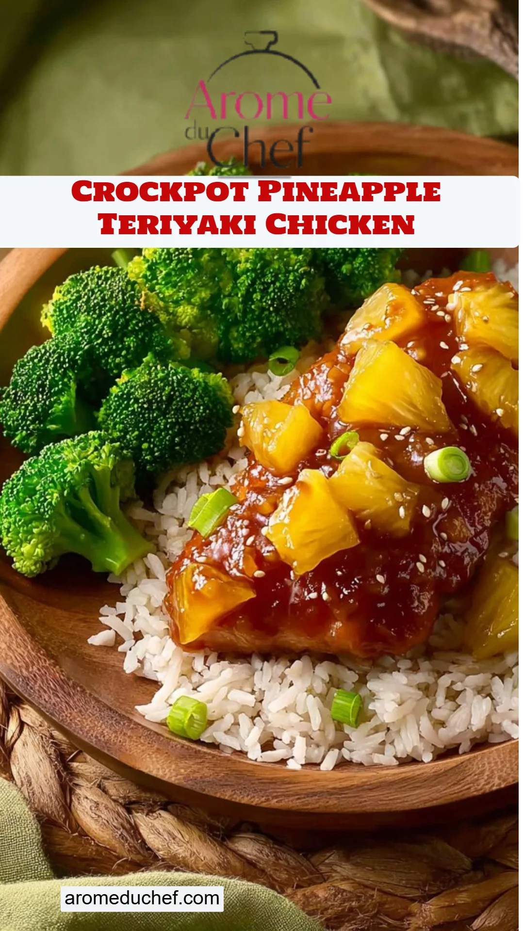 Crockpot Pineapple Teriyaki Chicken