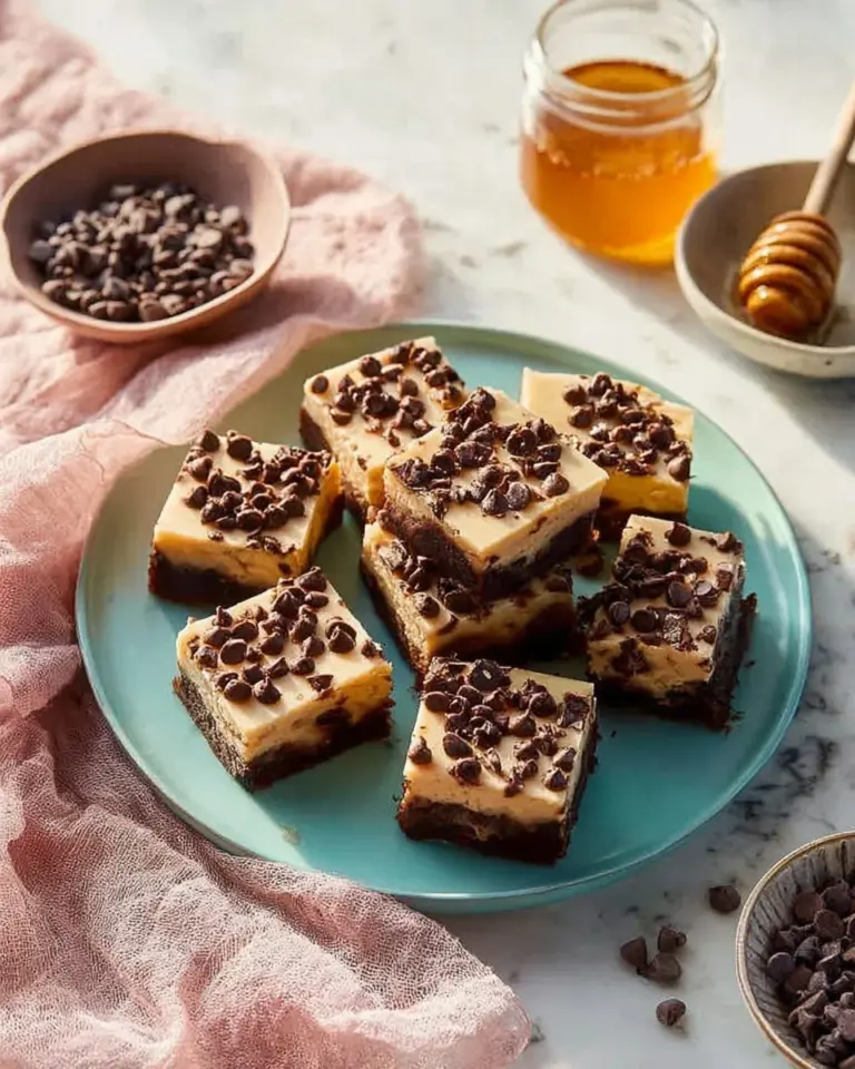 Decadent cottage cheese date brownies in a baking dish, ready to be enjoyed.
