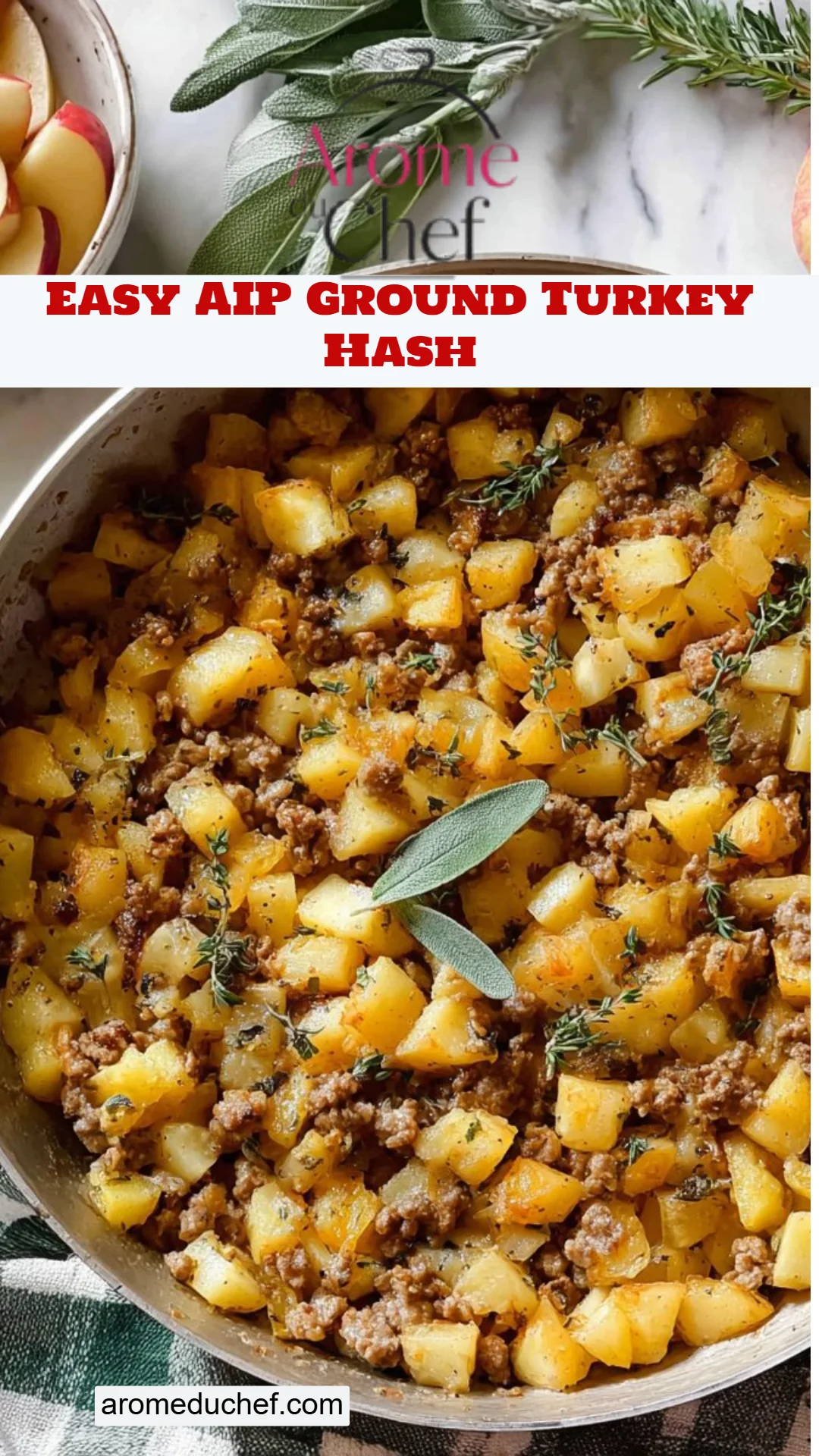 Easy AIP Ground Turkey Hash