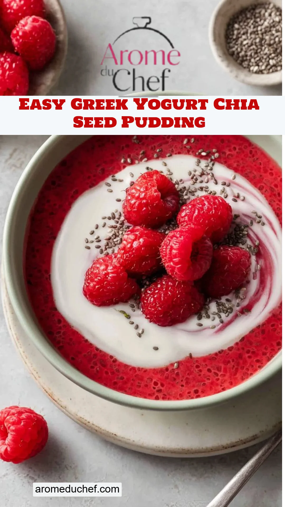 Easy Greek Yogurt Chia Seed Pudding