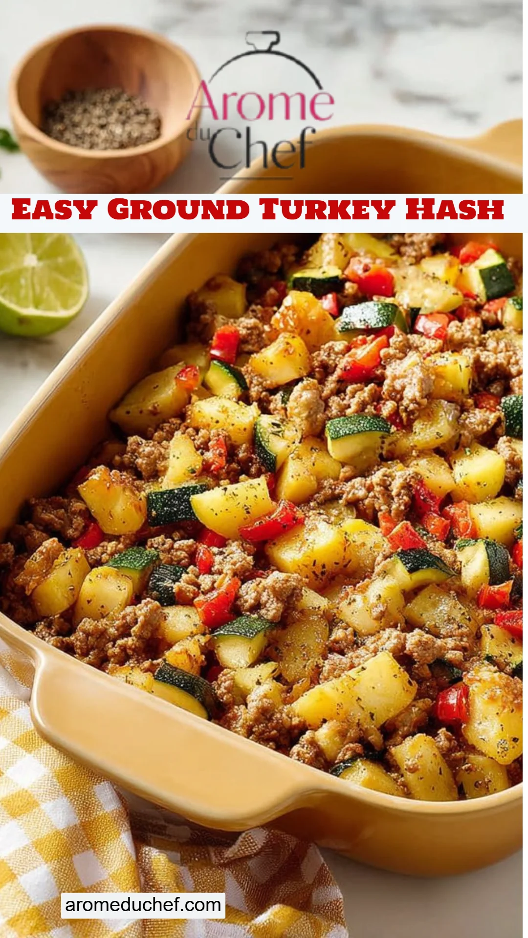 Easy Ground Turkey Hash