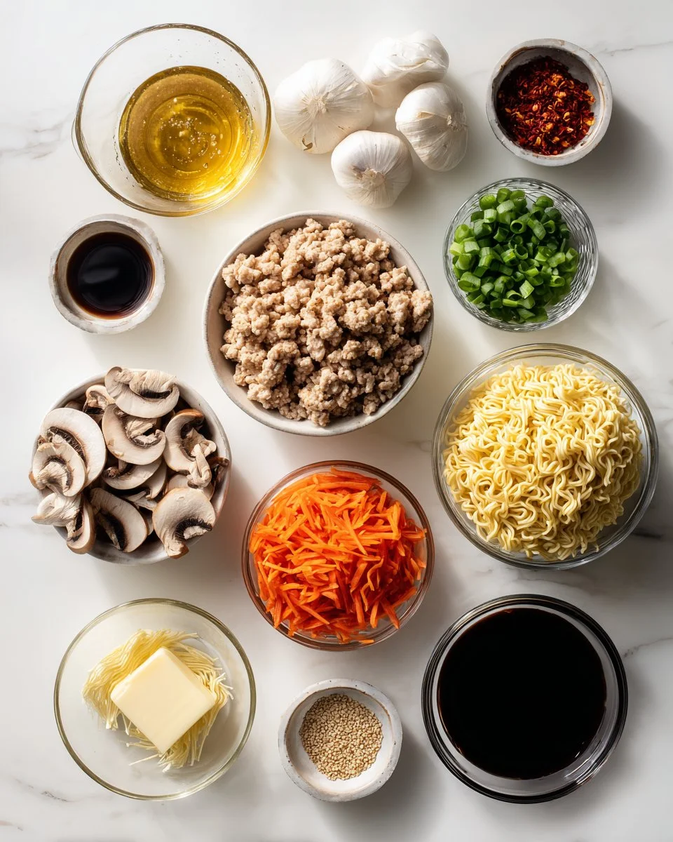 Easy Ground Turkey Ramen Noodles