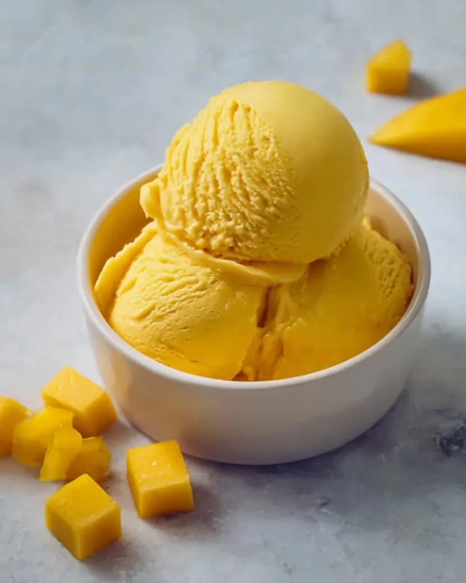 Easy Mango Ice Cream