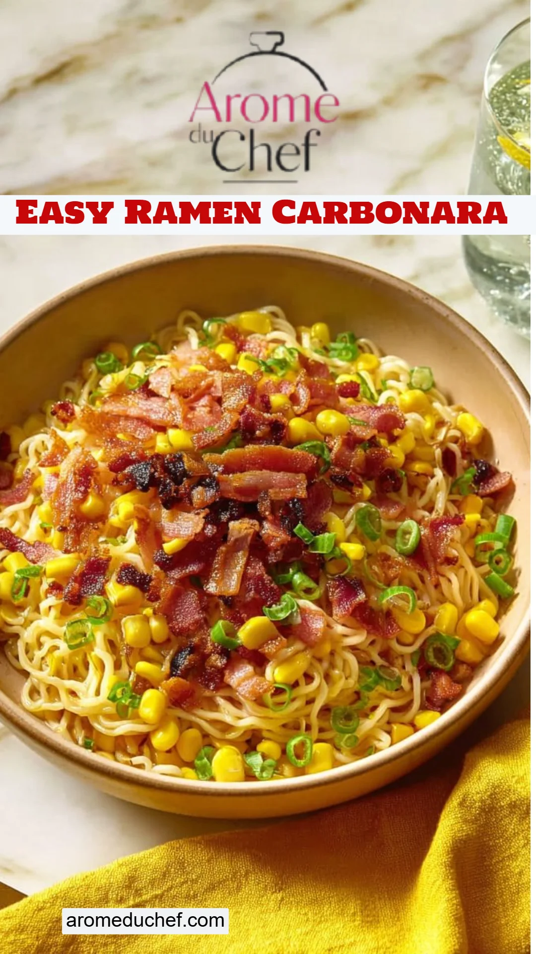 Easy Ramen Carbonara
