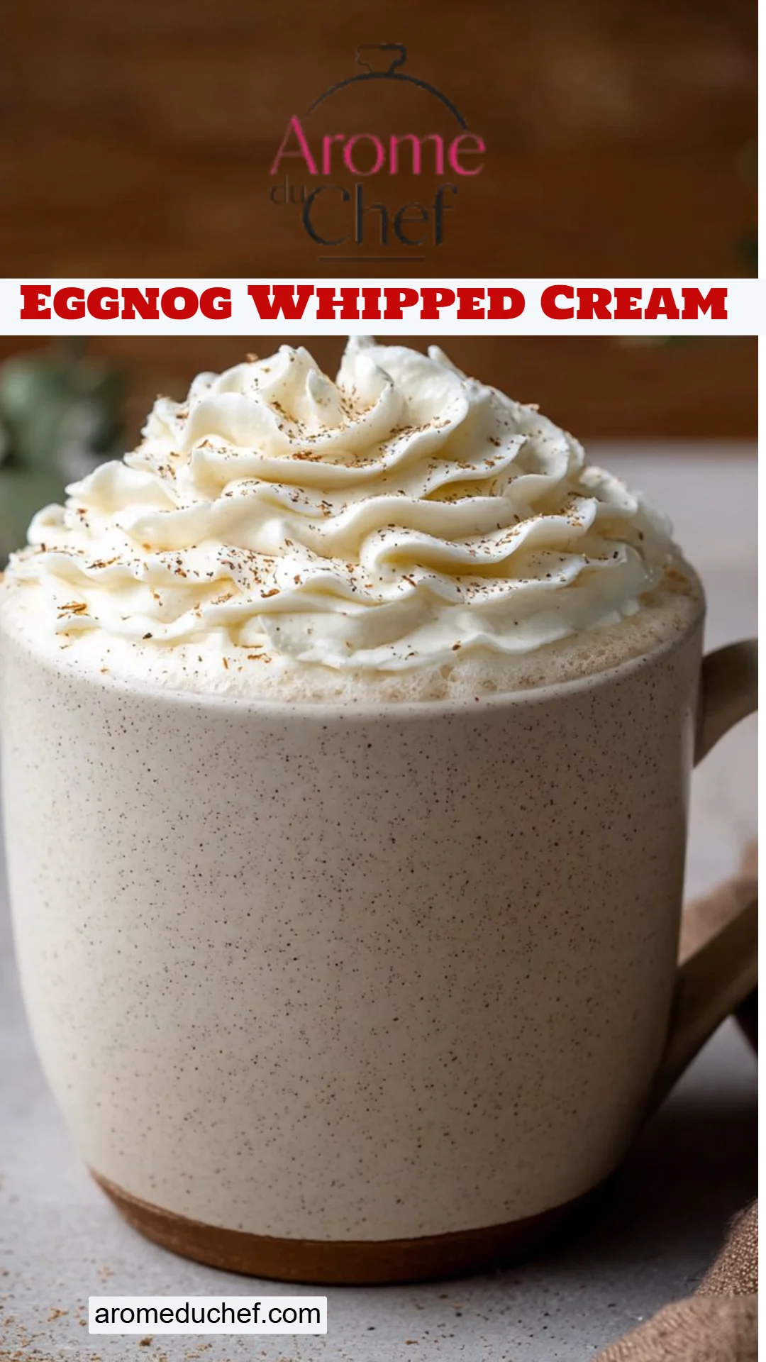 Eggnog Whipped Cream