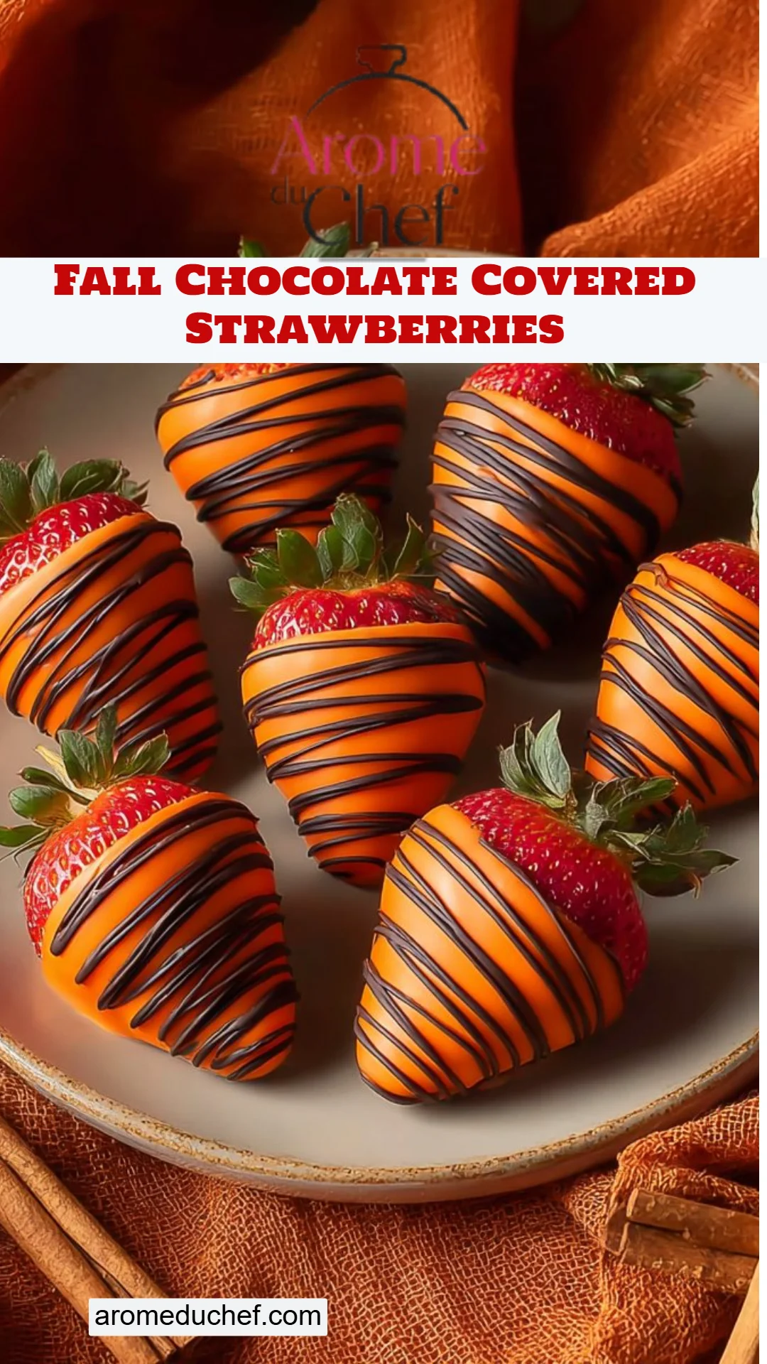 Fall Chocolate Covered Strawberries