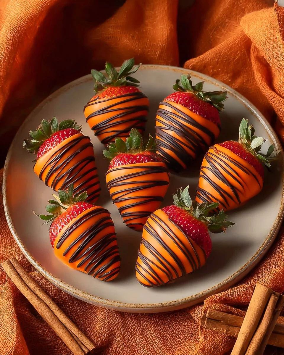 Fall Chocolate Covered Strawberries