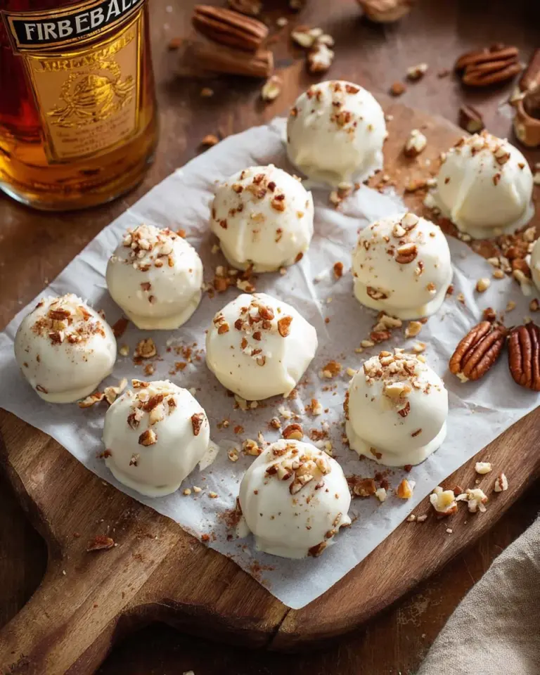 Delicious Fireball Truffles with a spicy cinnamon flavor