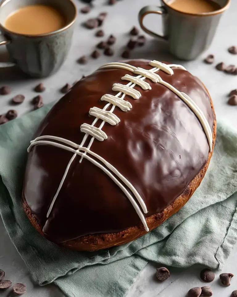 Football-themed cookie cake decorated for sports celebrations