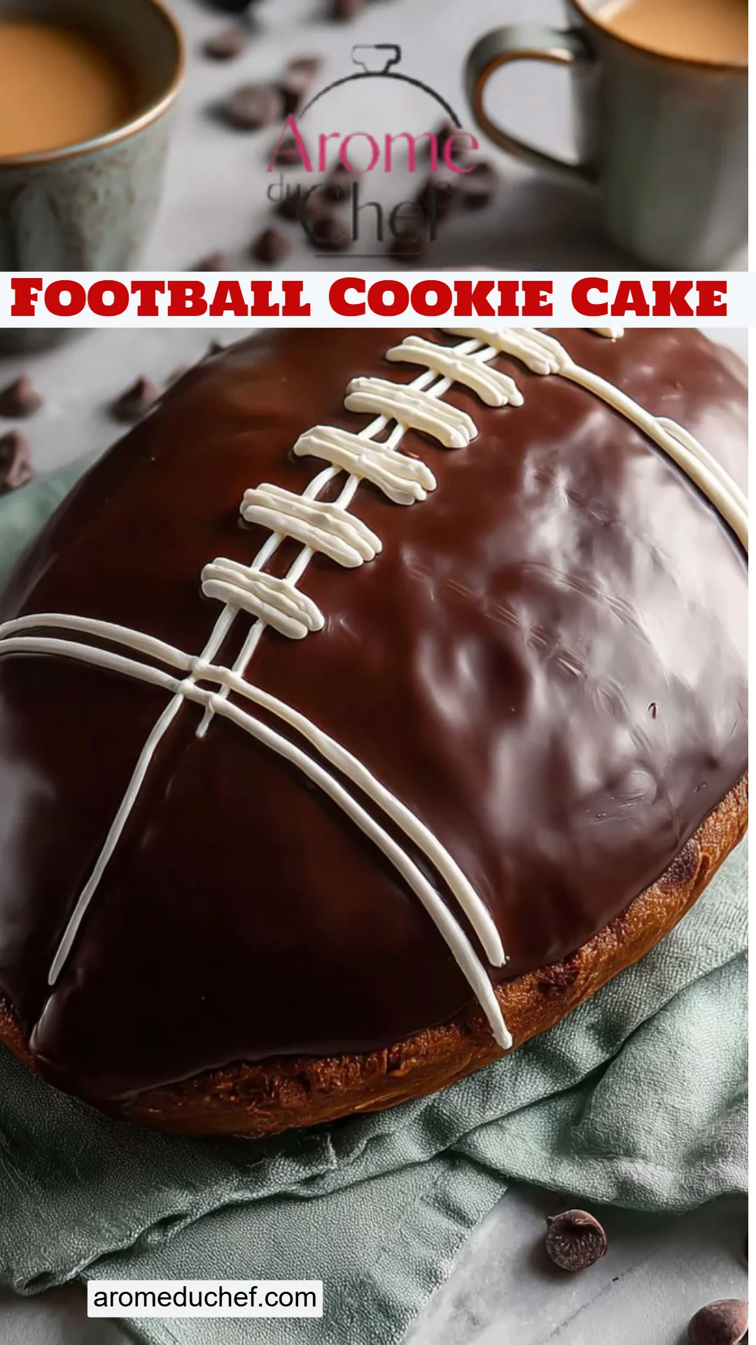 Football Cookie Cake