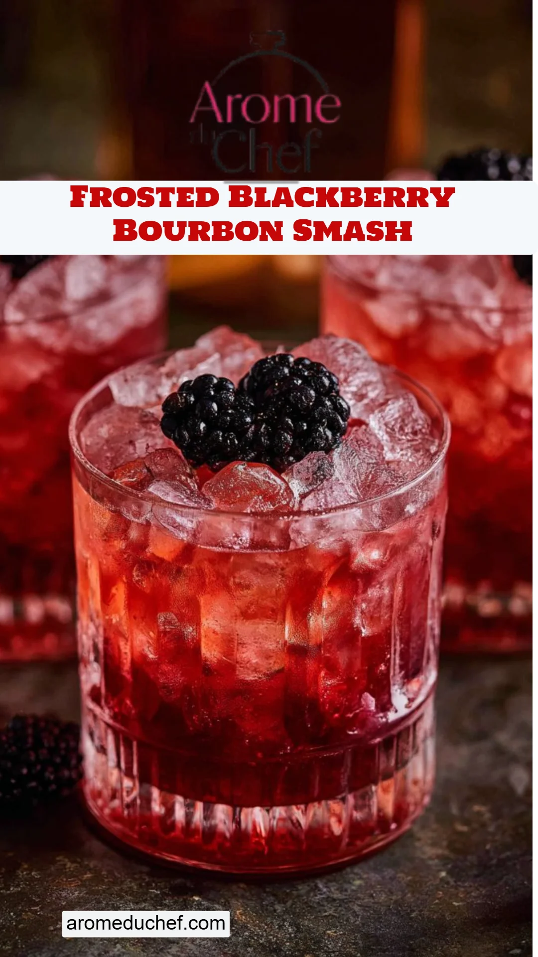 Frosted Blackberry Bourbon Smash