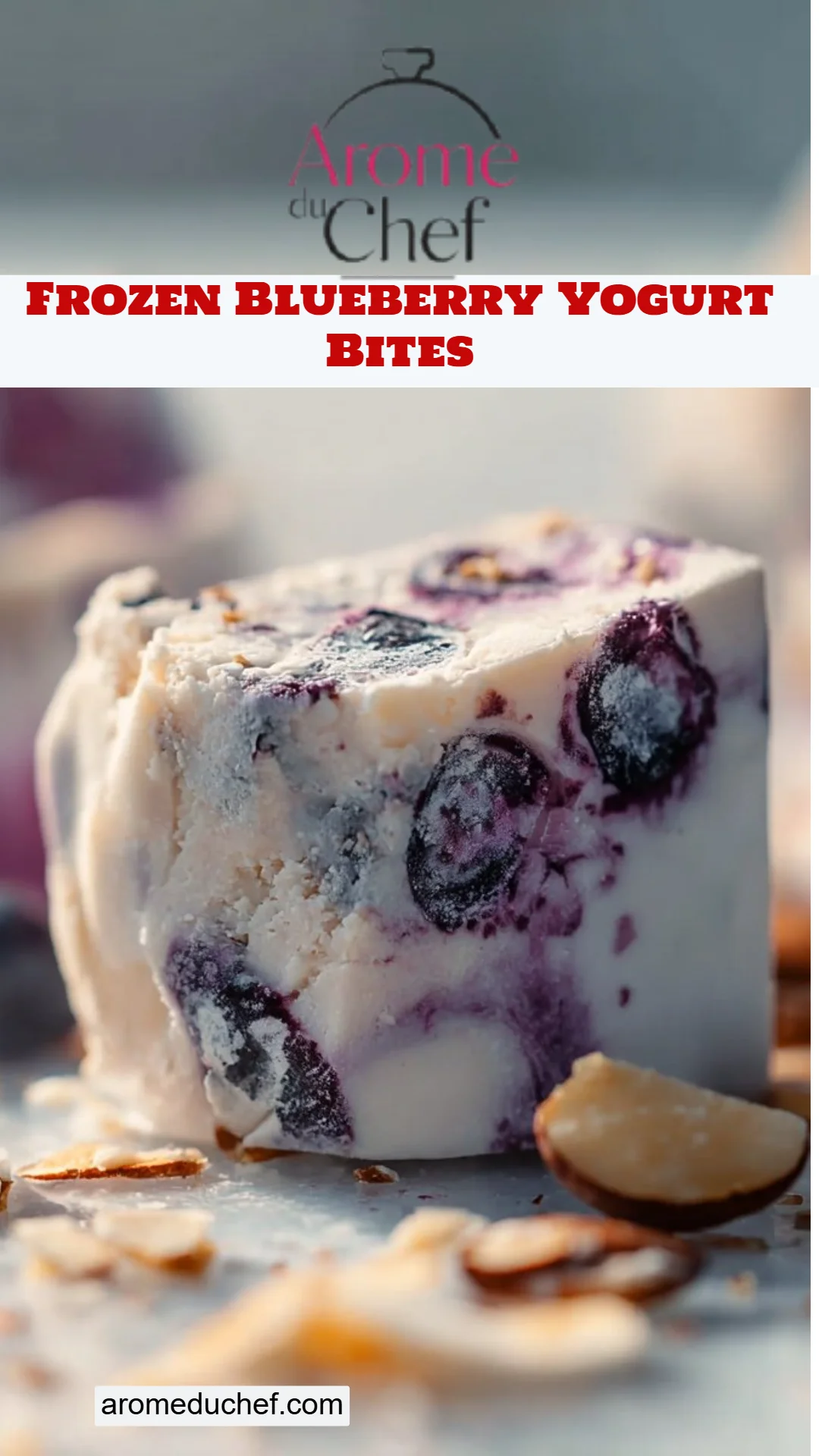 Frozen Blueberry Yogurt Bites