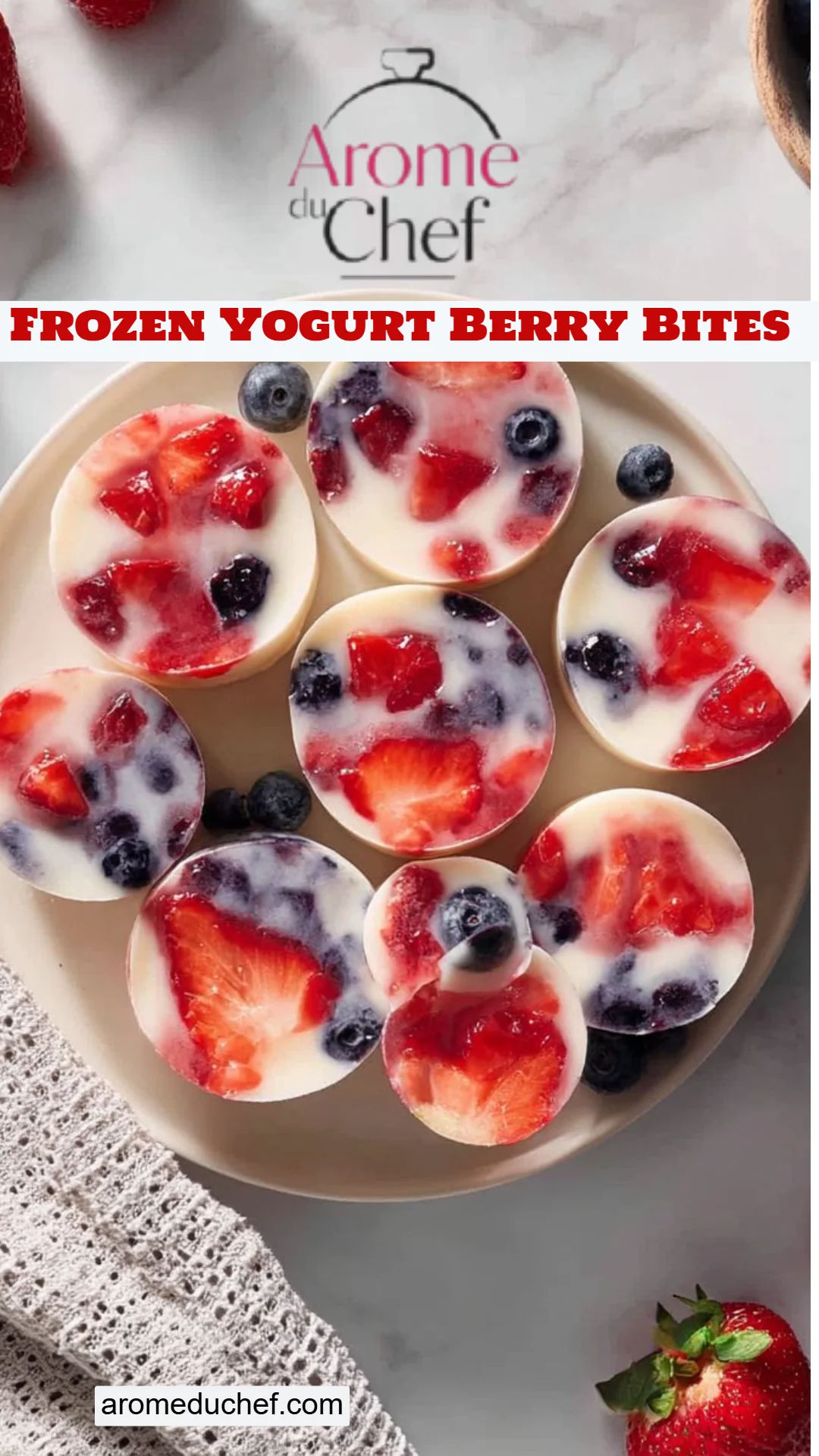 Frozen Yogurt Berry Bites