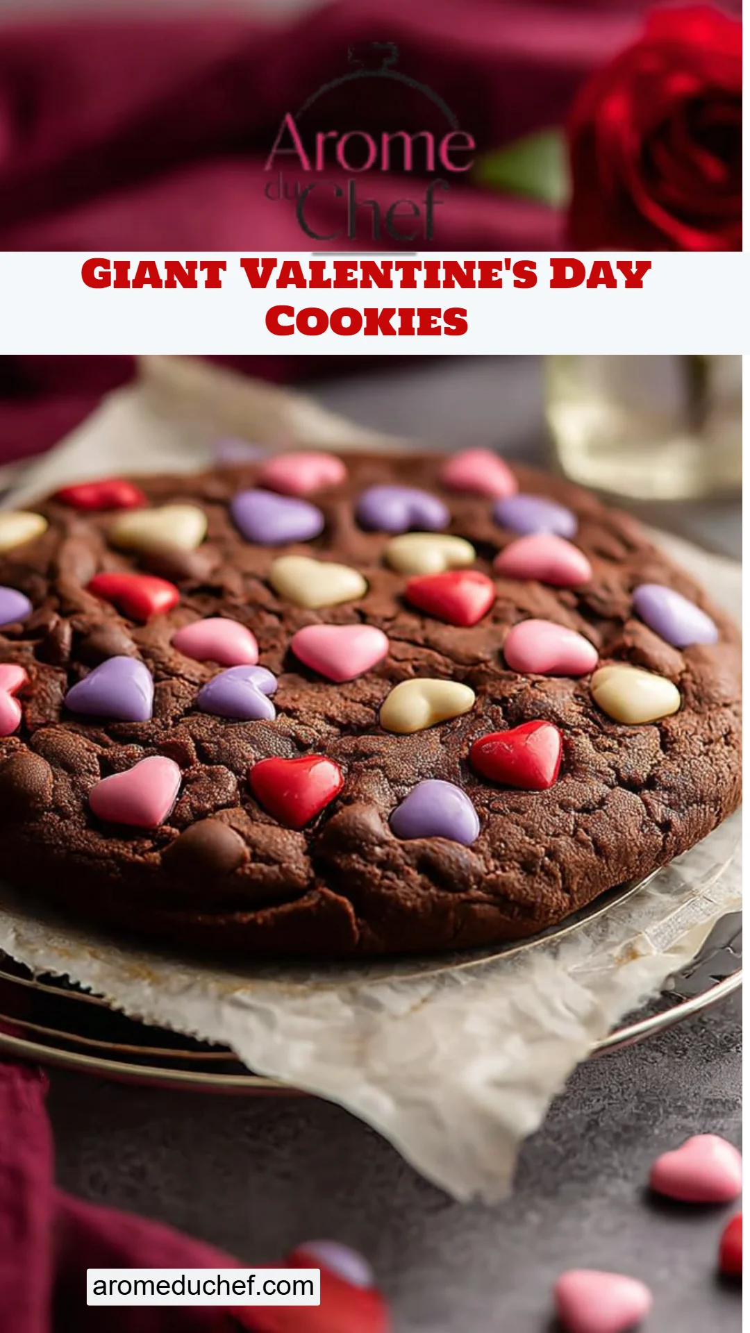 Giant Valentine's Day Cookies