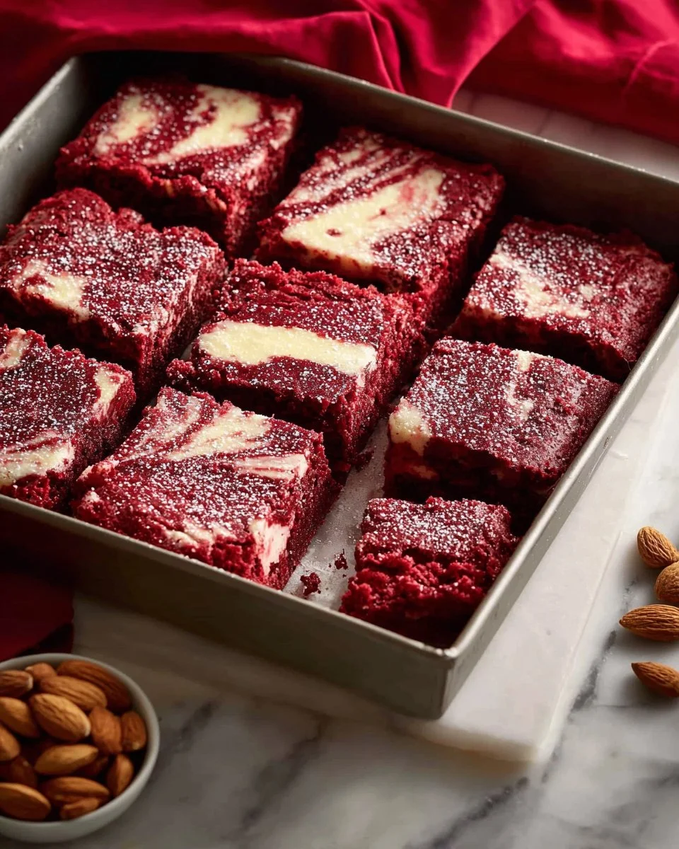 Gluten Free Red Velvet Brownies with Almond Flour