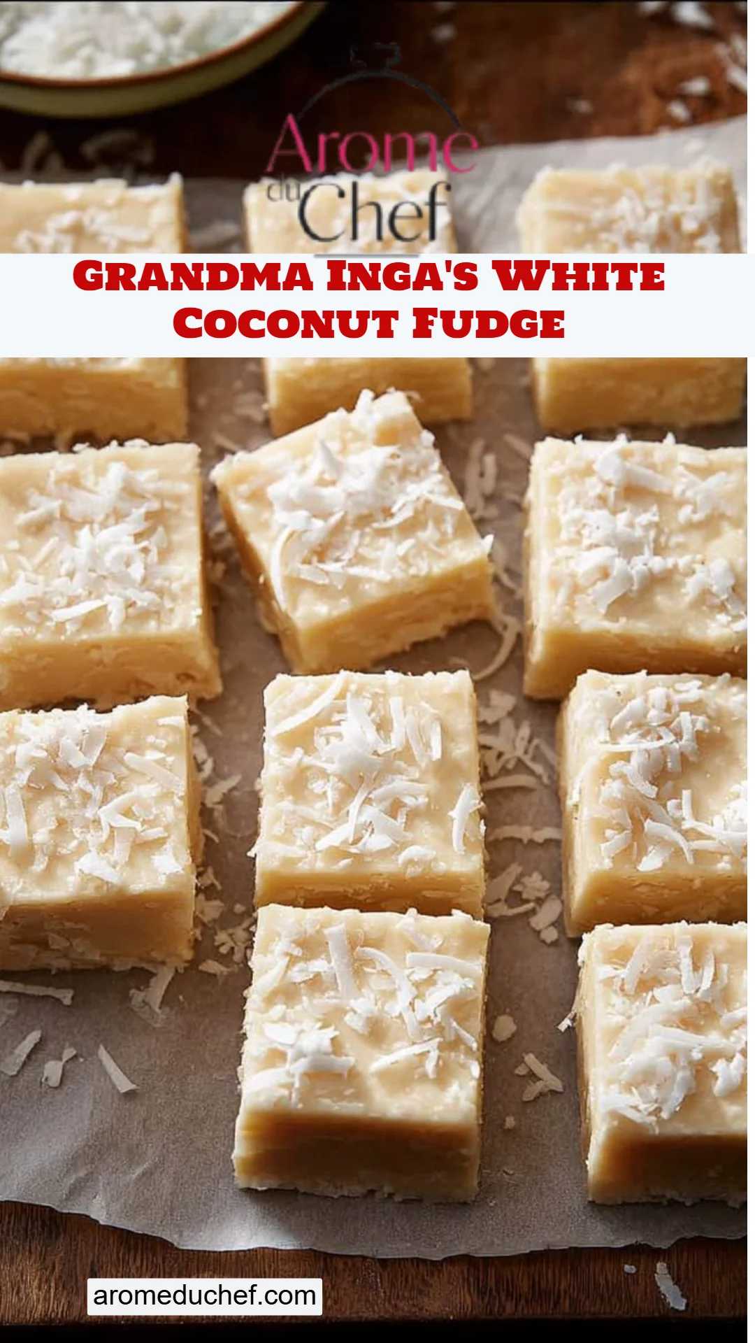 Grandma Inga's White Coconut Fudge
