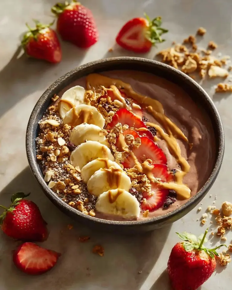 Delicious Greek yogurt dessert bowl topped with fruits and nuts