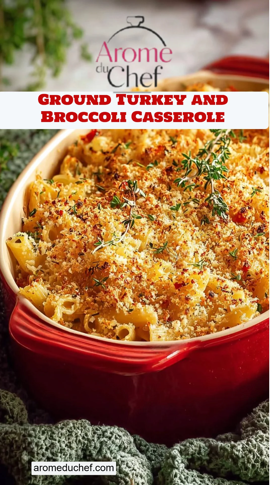 Ground Turkey and Broccoli Casserole