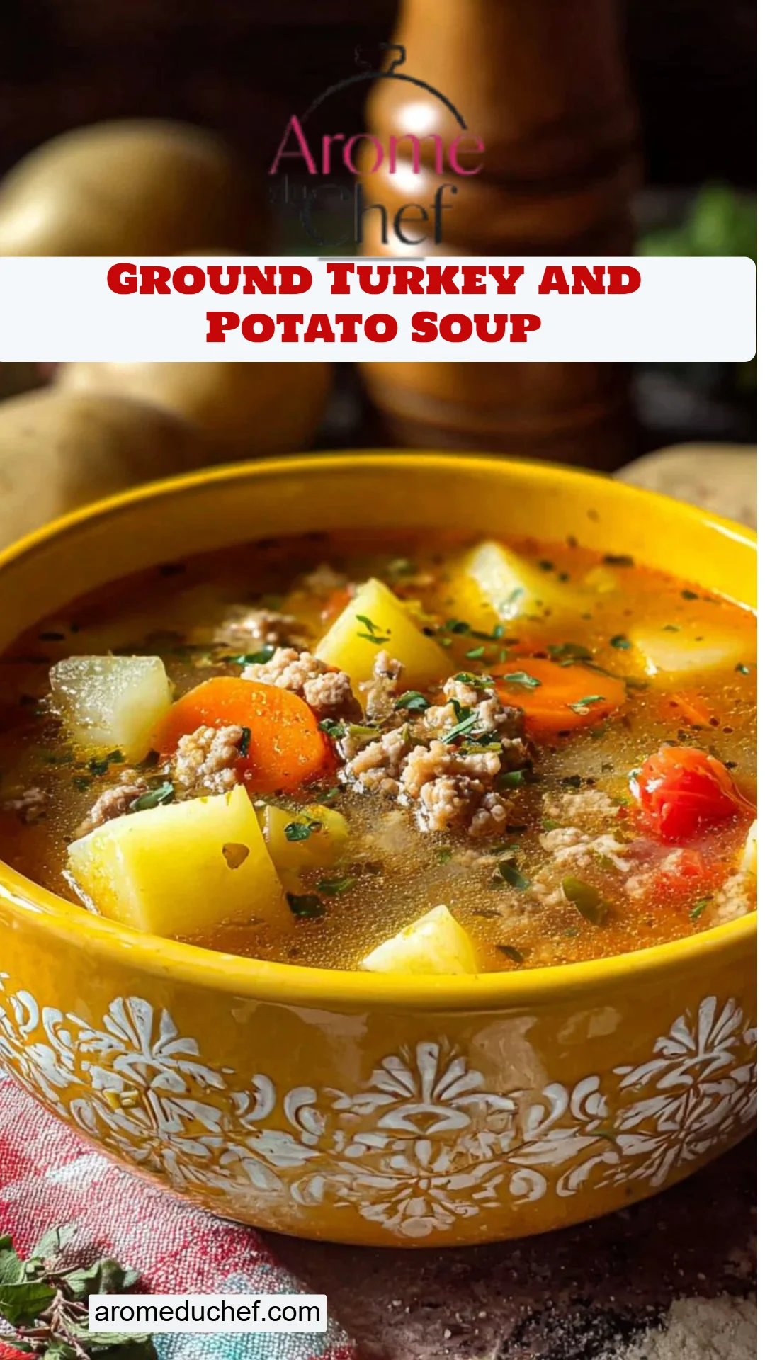 Ground Turkey and Potato Soup