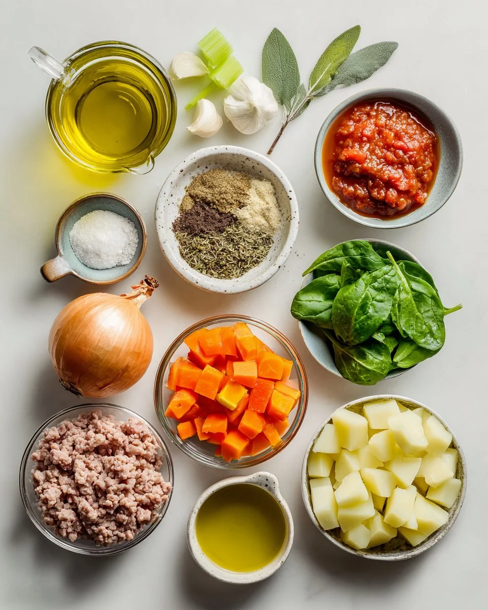 Ground Turkey and Potato Soup
