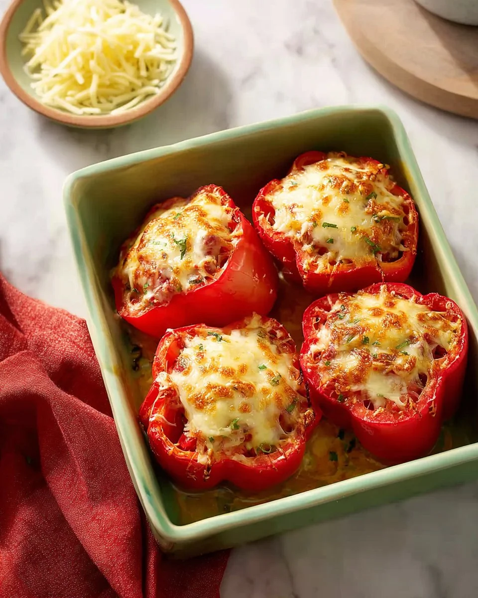 Ground Turkey Stuffed Peppers No Rice