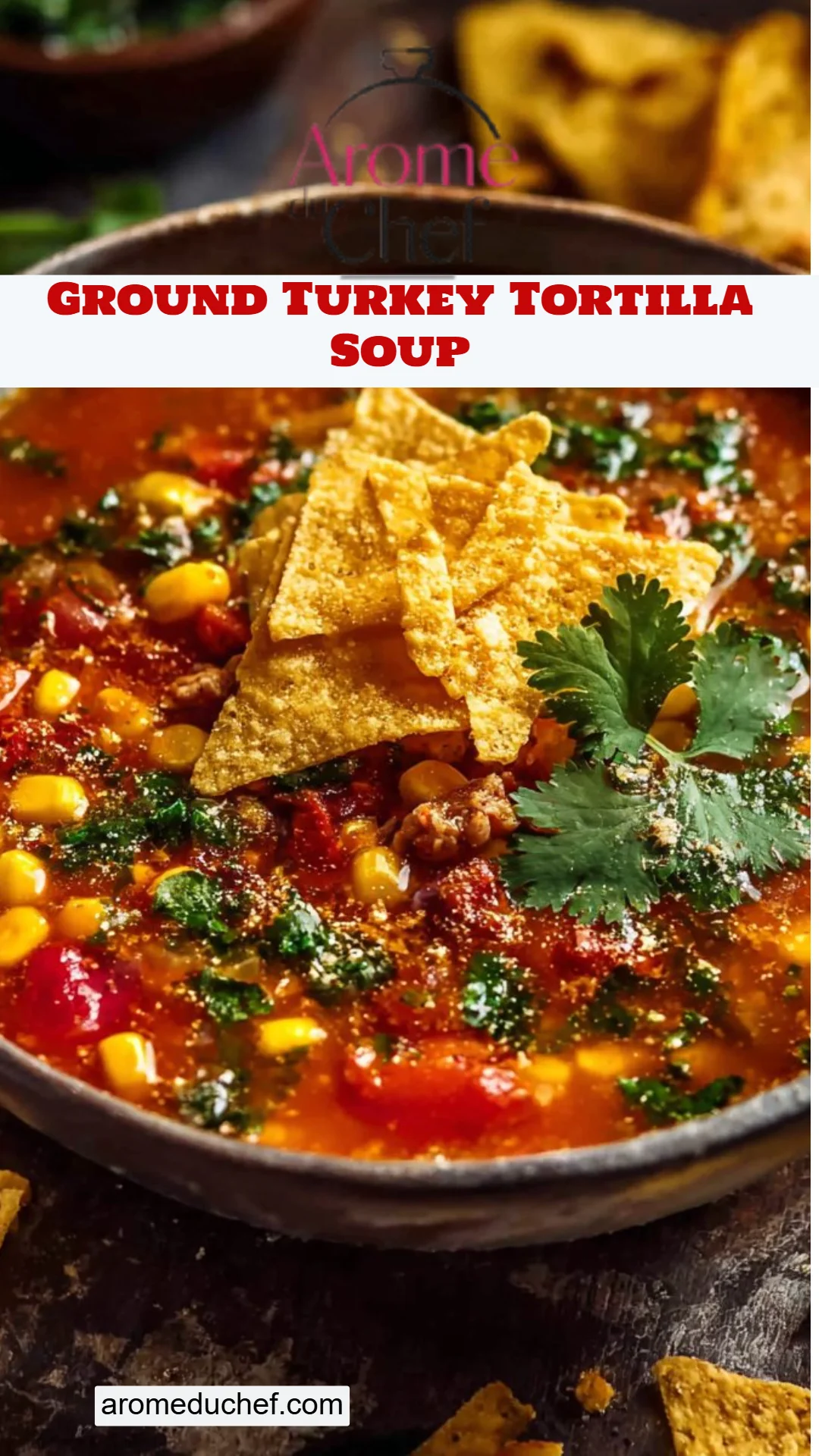 Ground Turkey Tortilla Soup