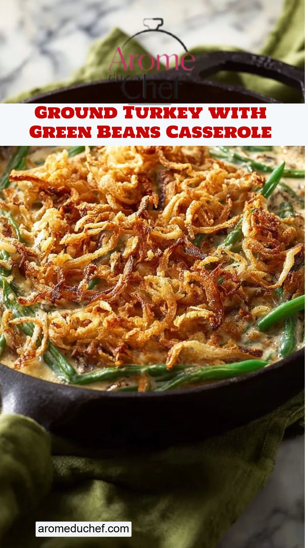 Ground Turkey with Green Beans Casserole