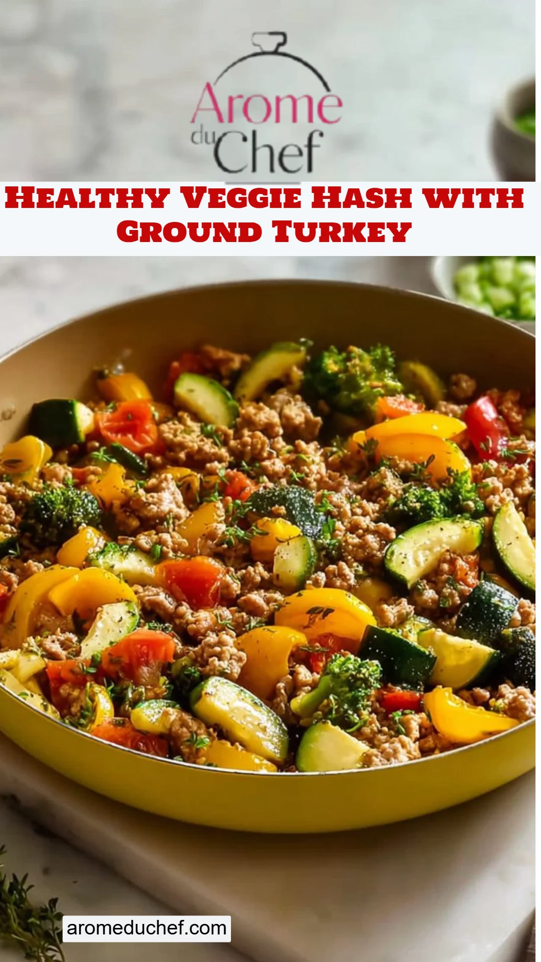 Healthy Veggie Hash with Ground Turkey