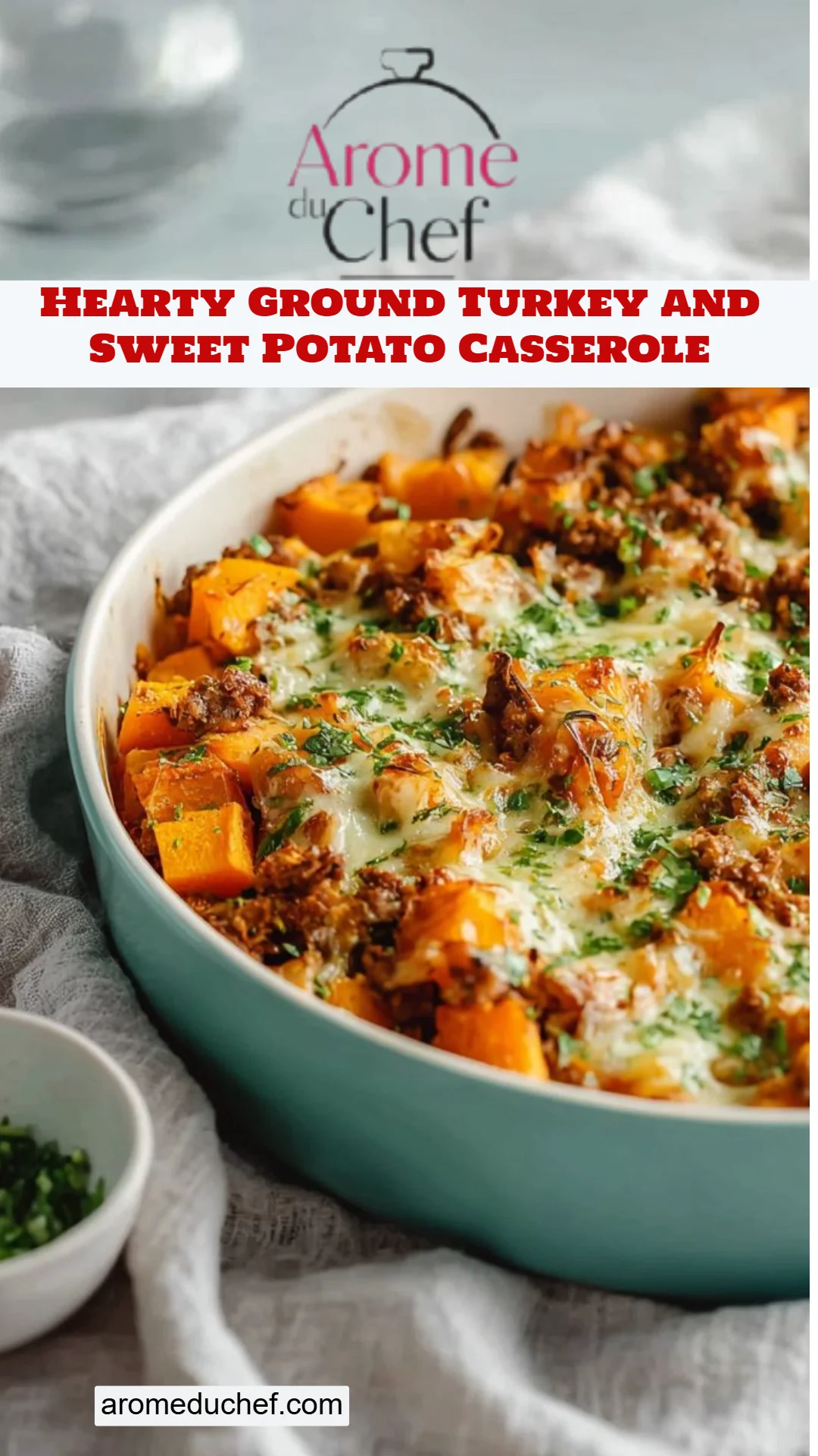 Hearty Ground Turkey and Sweet Potato Casserole