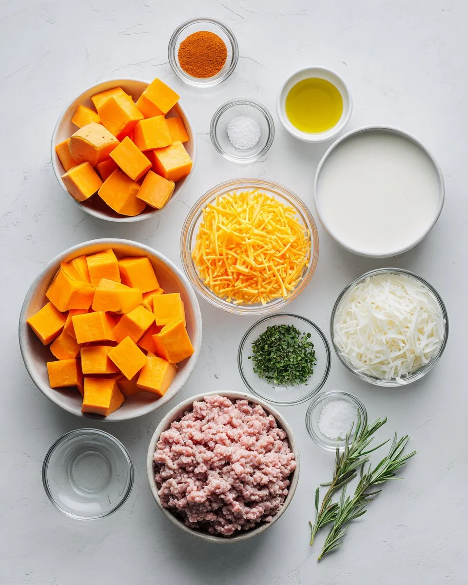 Hearty Ground Turkey and Sweet Potato Casserole