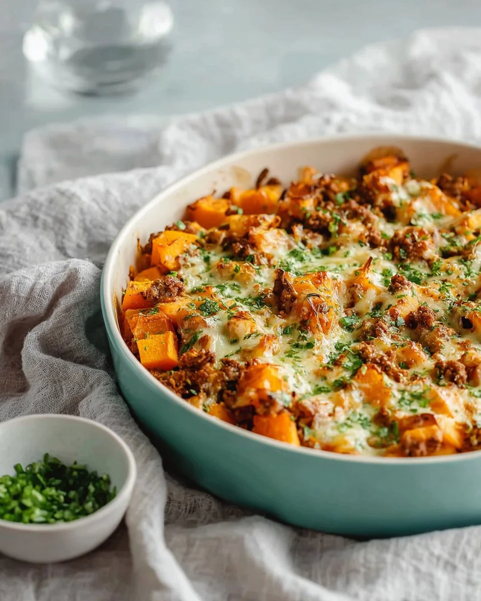 Hearty Ground Turkey and Sweet Potato Casserole