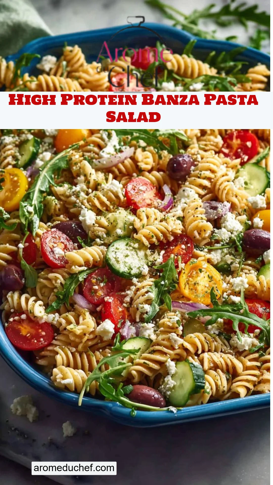 High Protein Banza Pasta Salad