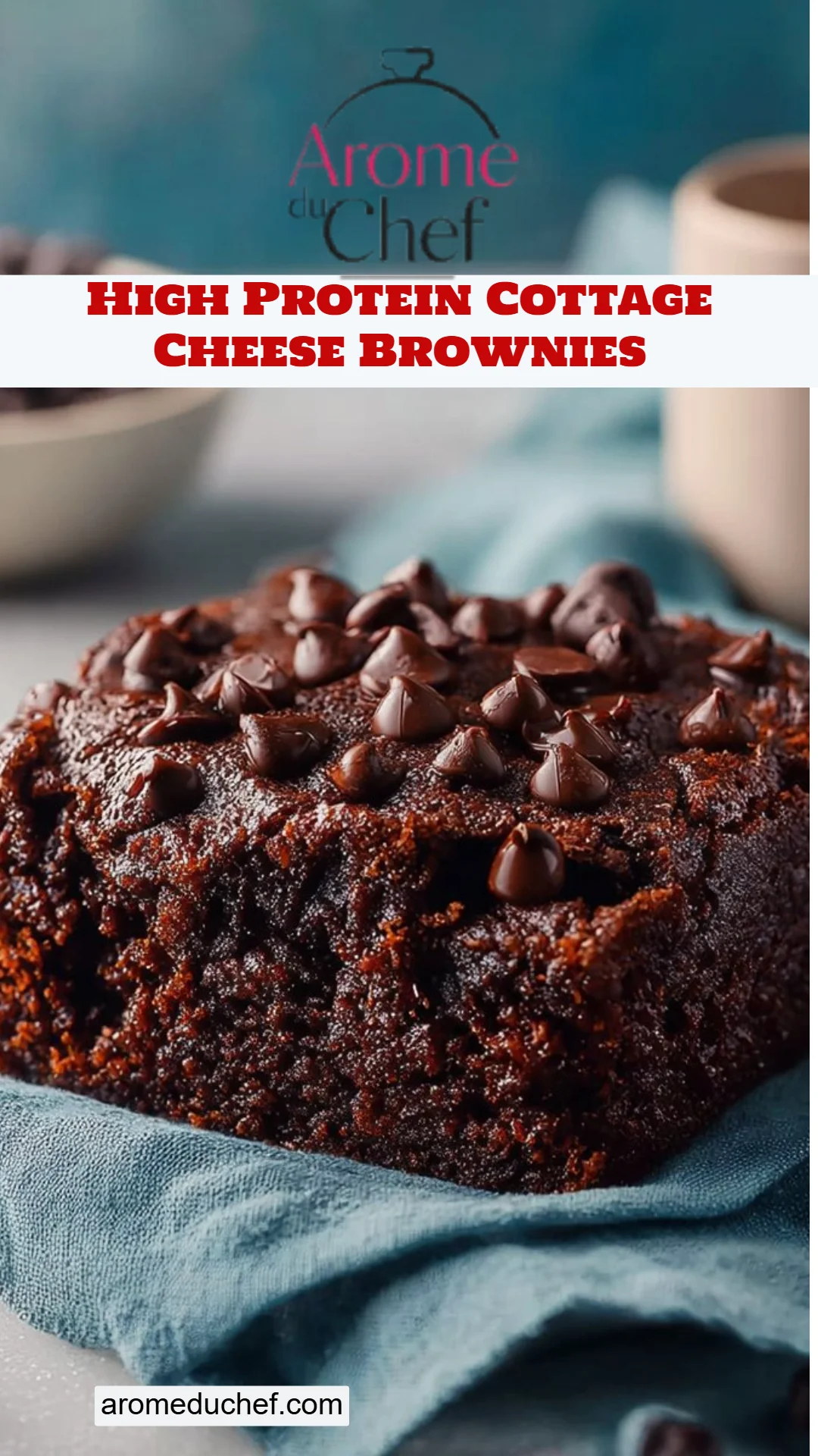 High Protein Cottage Cheese Brownies