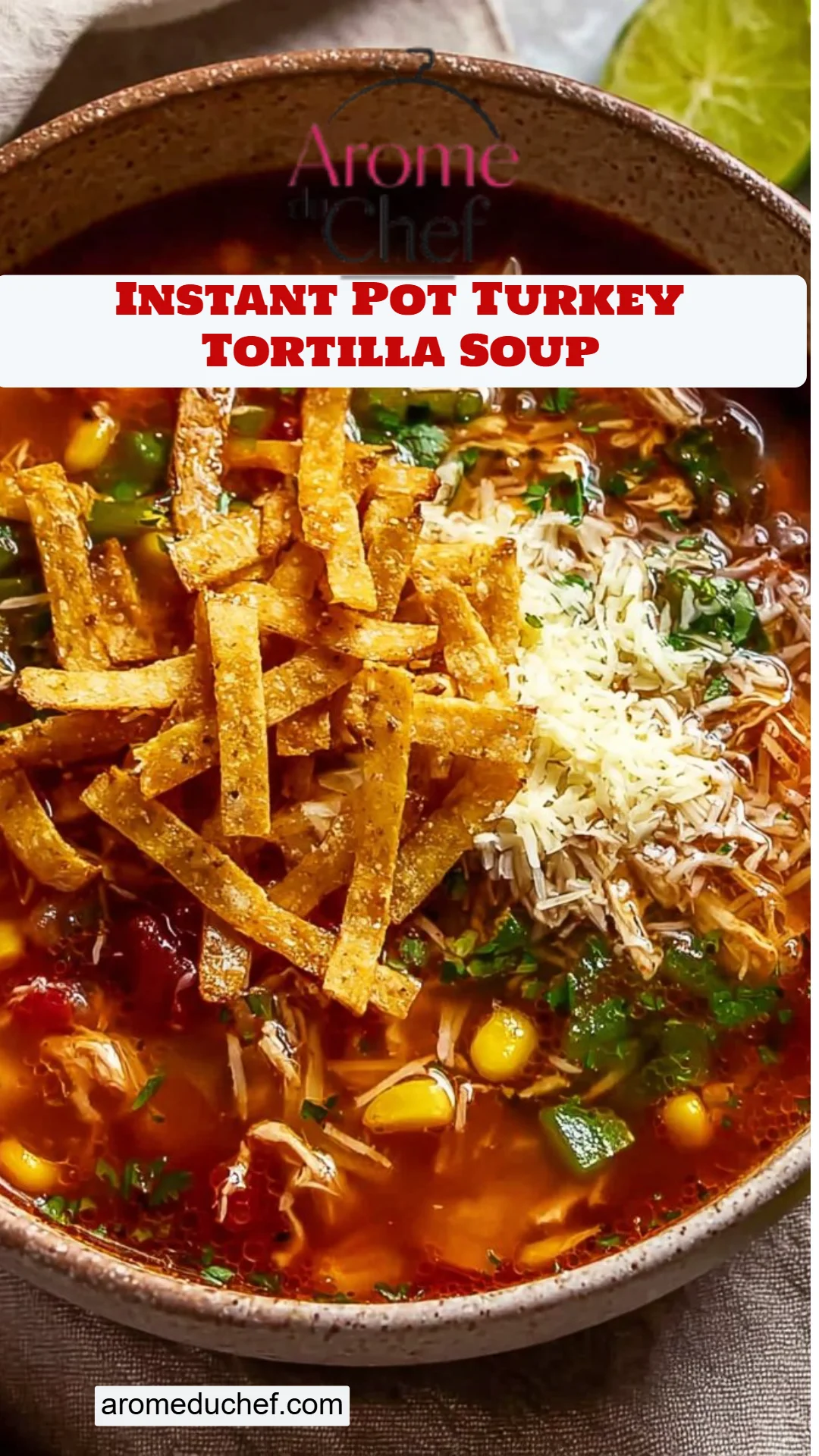 Instant Pot Turkey Tortilla Soup