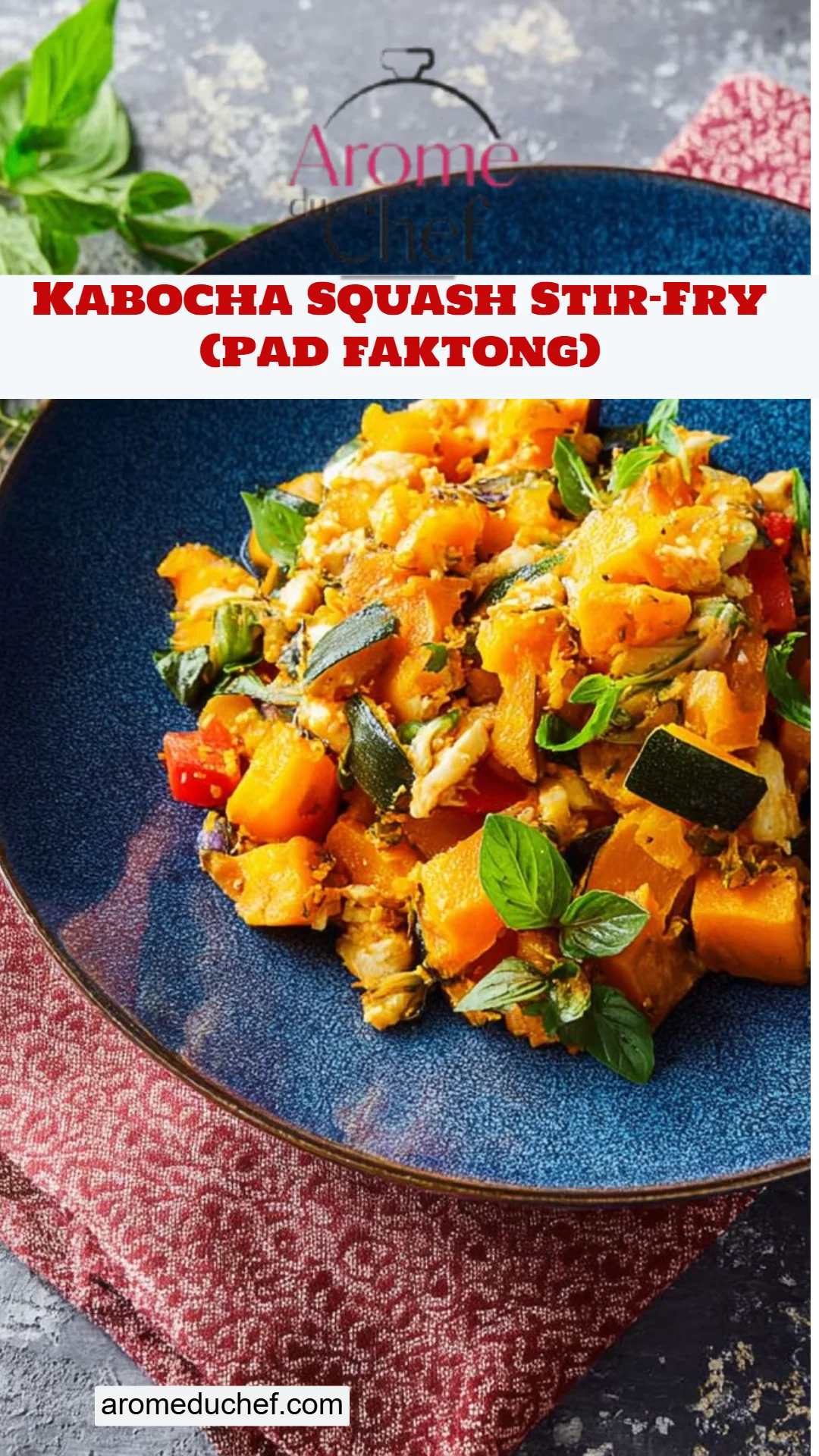 Kabocha Squash Stir-Fry (pad faktong)