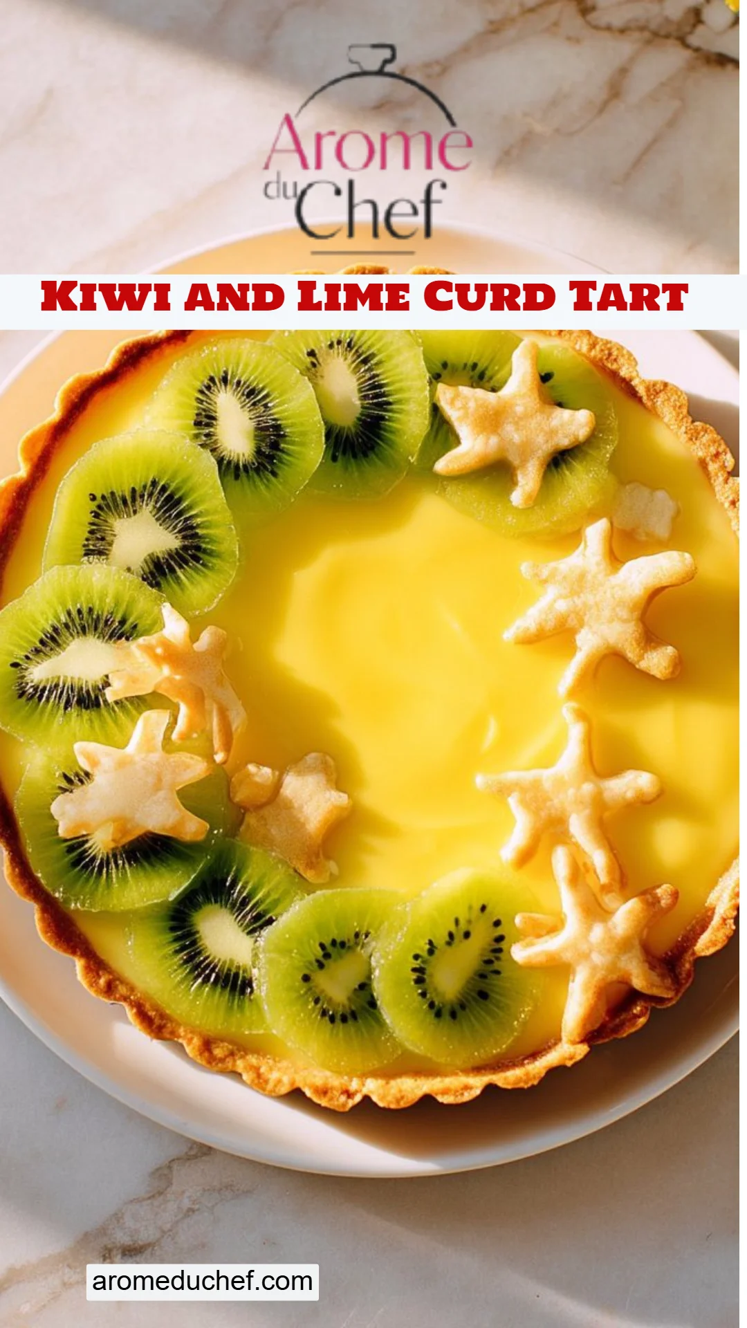 Kiwi and Lime Curd Tart