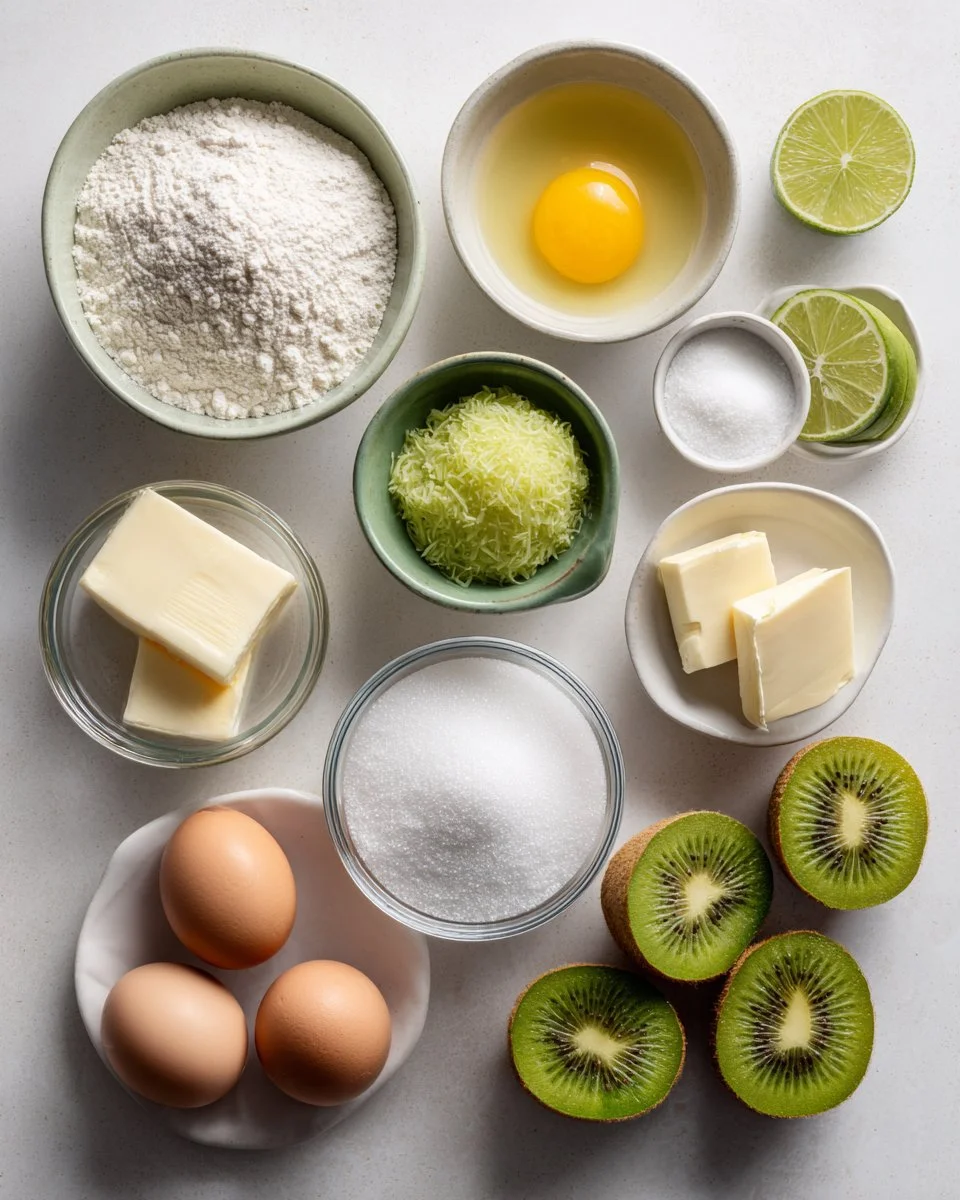 Kiwi and Lime Curd Tart