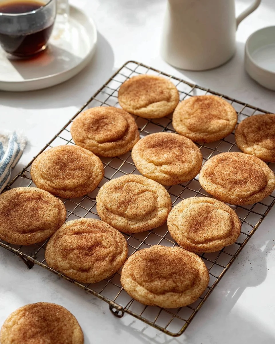 Delicious Maple Snickerdoodles cookies with warm spices and maple flavor