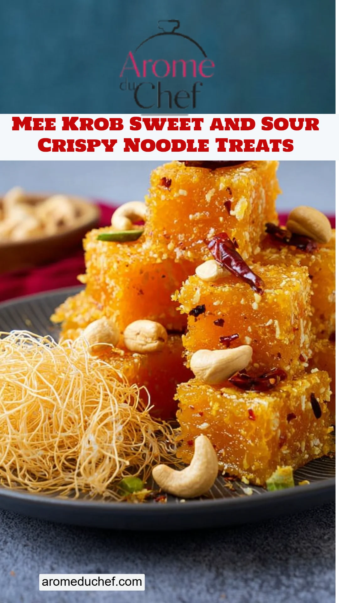Mee Krob Sweet and Sour Crispy Noodle Treats