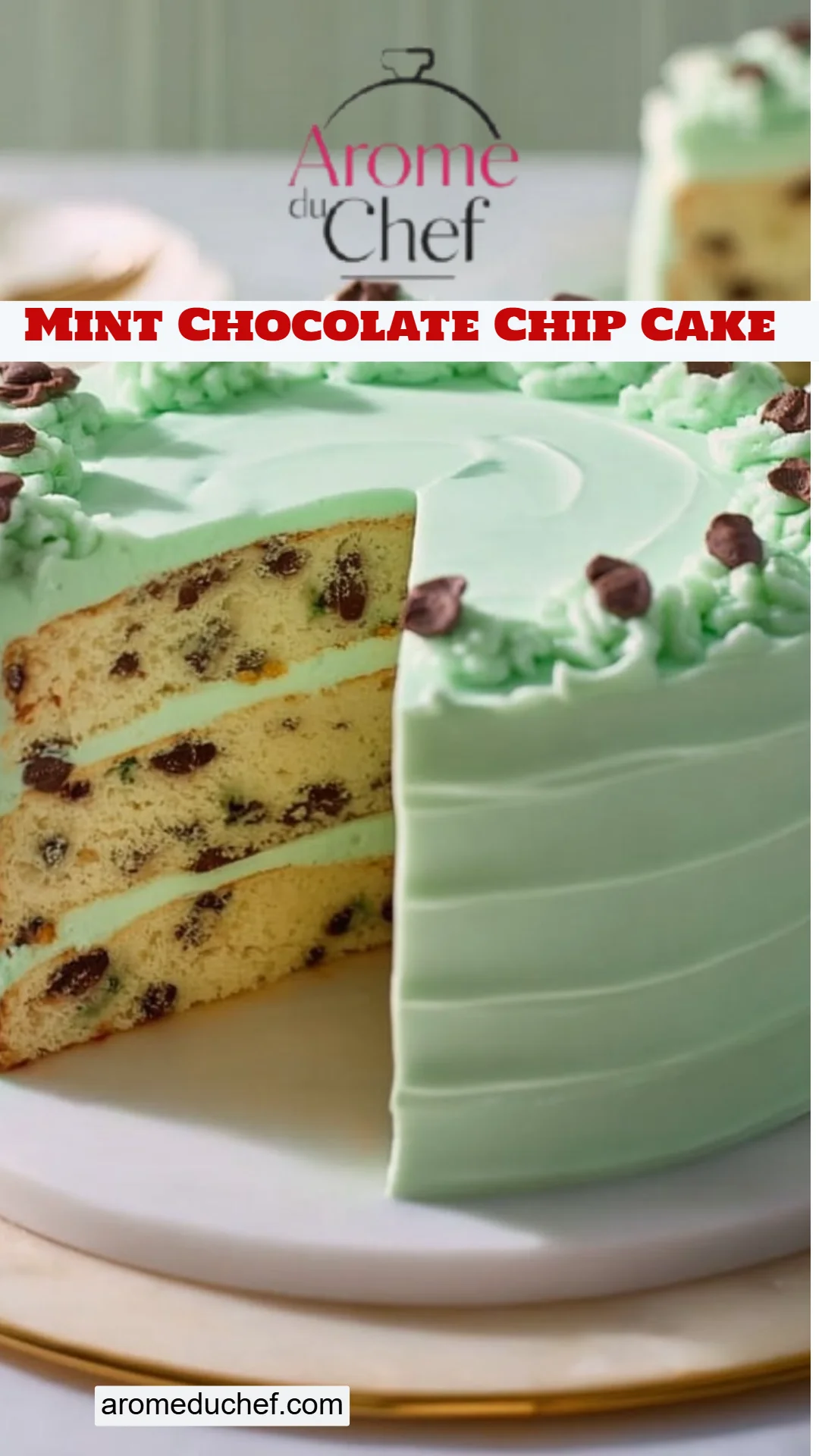 Mint Chocolate Chip Cake