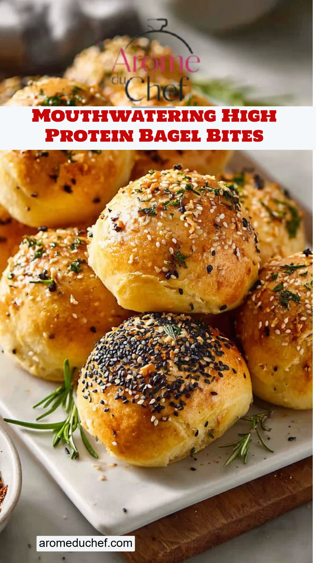 Mouthwatering High Protein Bagel Bites