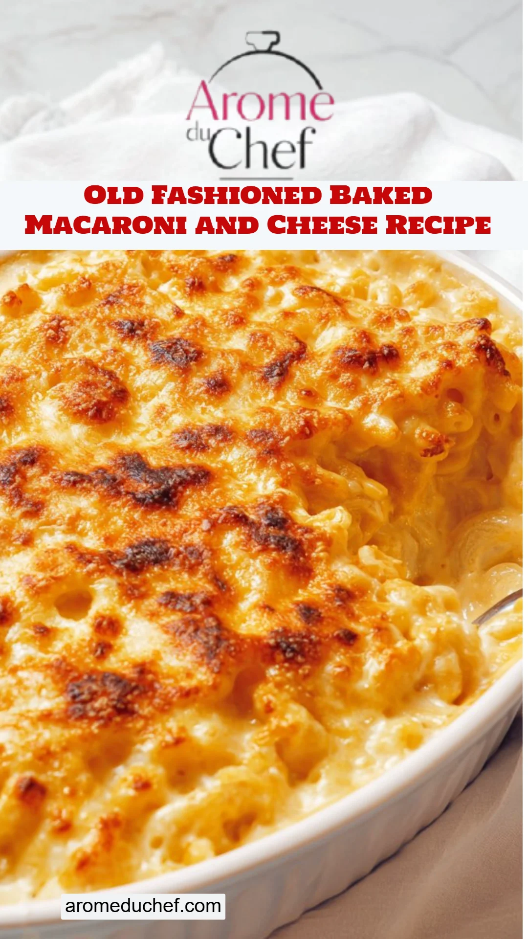 Old Fashioned Baked Macaroni and Cheese Recipe