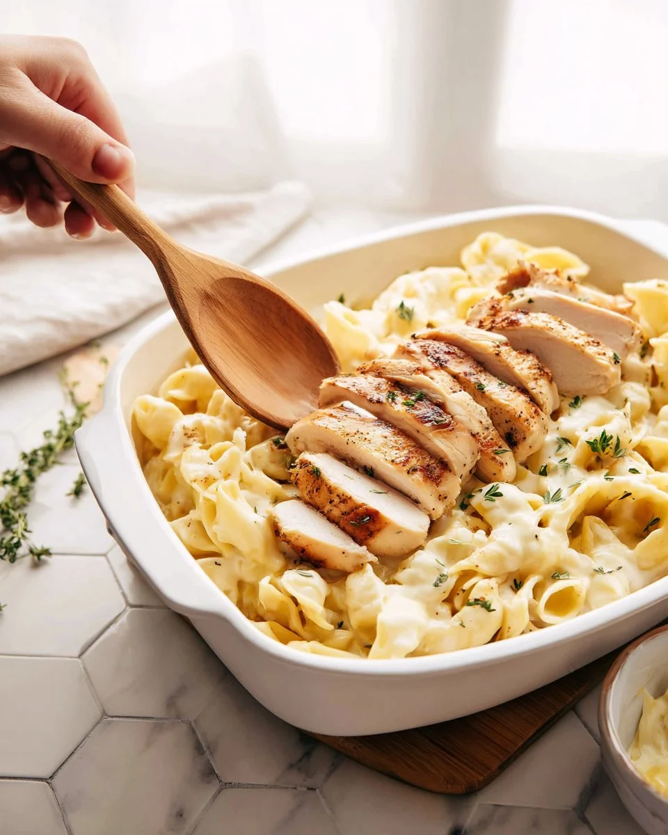 Olive Garden Asiago Tortelloni Alfredo (with Grilled Chicken)