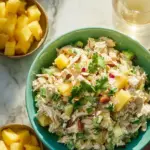 Delicious Pineapple Chicken Salad with fresh ingredients and vibrant colors.