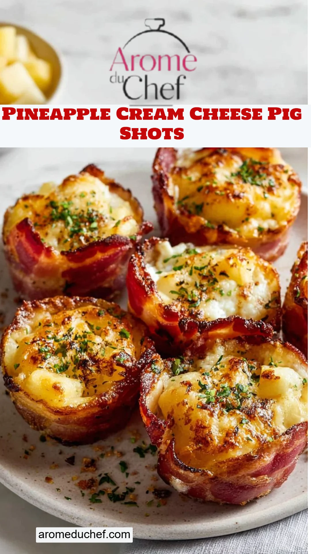 Pineapple Cream Cheese Pig Shots