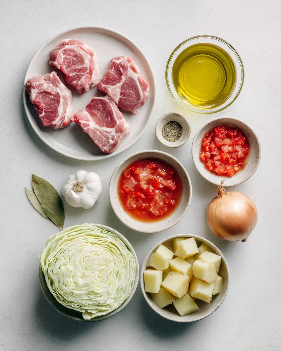 Pork Chop and Cabbage Soup