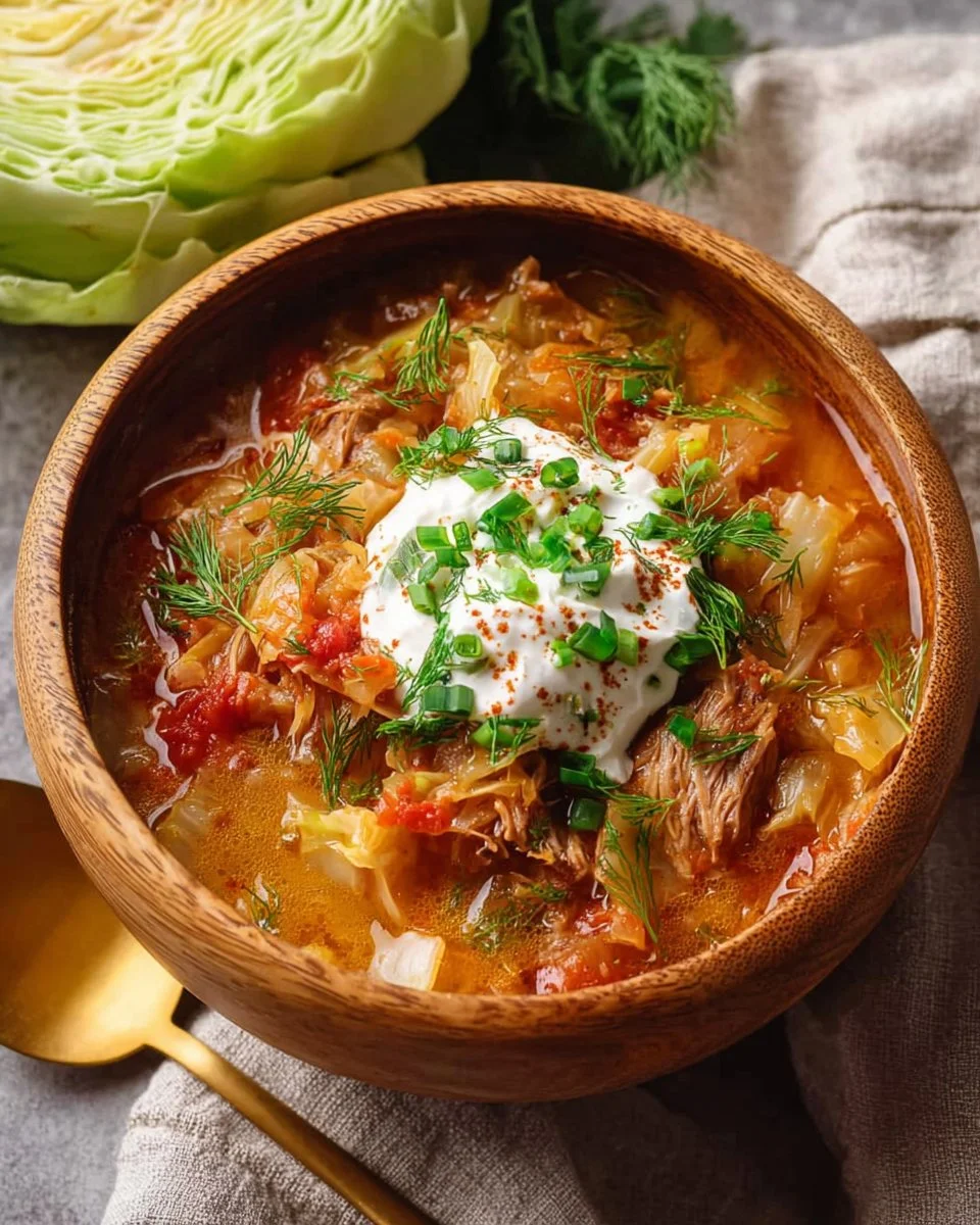 Pork Chop and Cabbage Soup