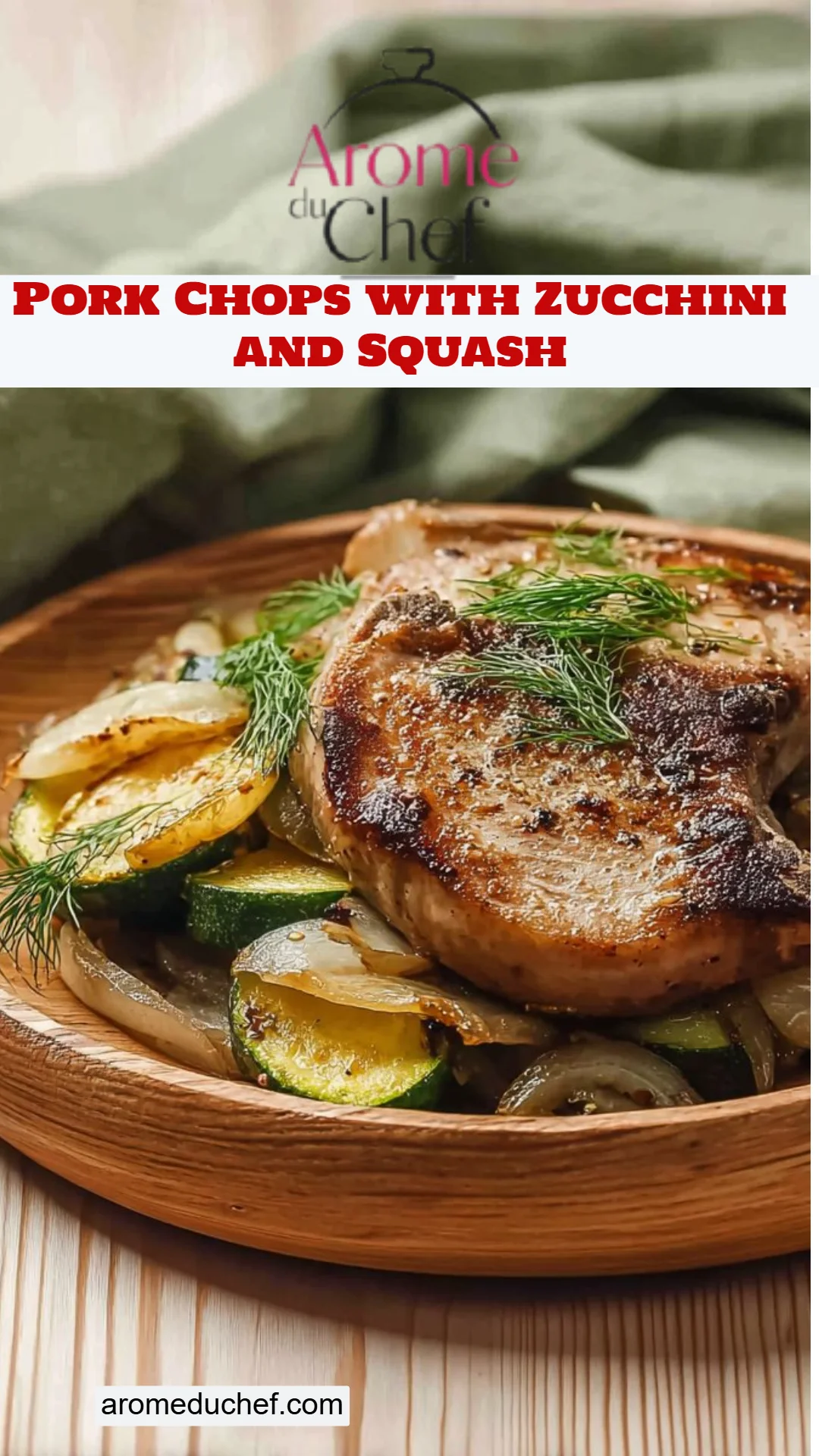 Pork Chops with Zucchini and Squash
