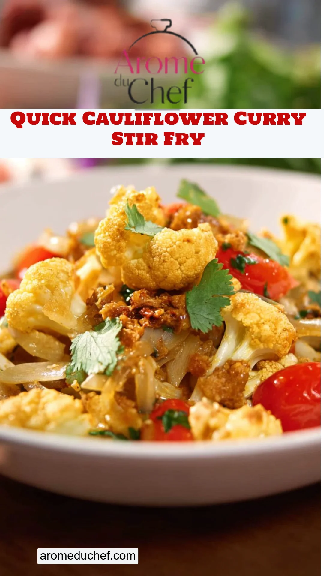 Quick Cauliflower Curry Stir Fry